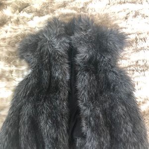 Faux fur vest